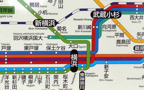 新宿 路線 湘南 図 ライン 神奈川県鉄道路線図