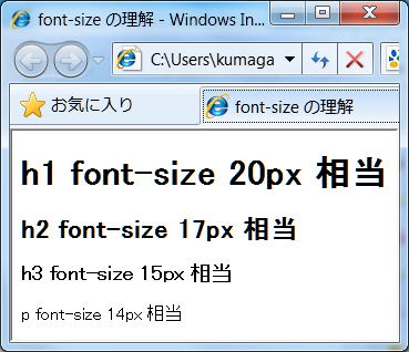 IE　Web ページのフォント設定を使用しない