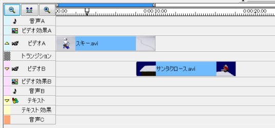 トラックＢに挿入された