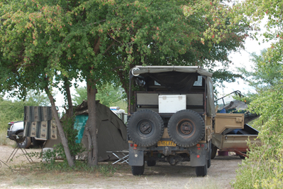 Camp in CKGR