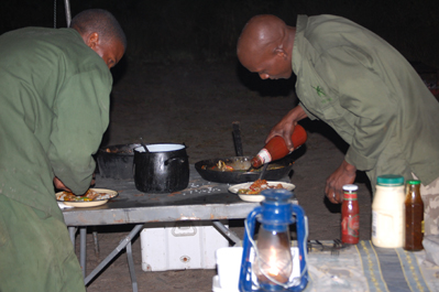 Camp in CKGR