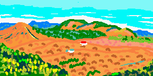 山頂からの峰山高原