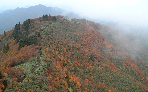 コシキ岩から稜線
