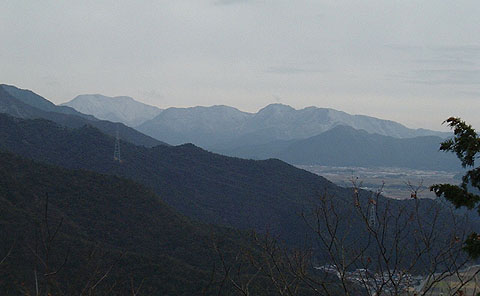 山頂から北東の眺め