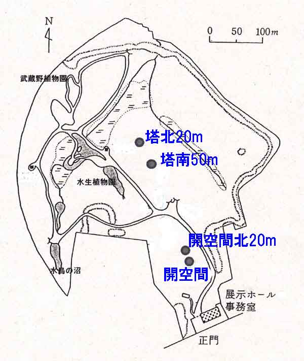 自然教育園の地図