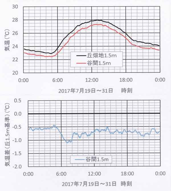 7月下旬の気温日変化