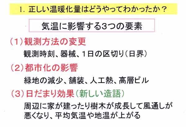 気温に影響する３要素