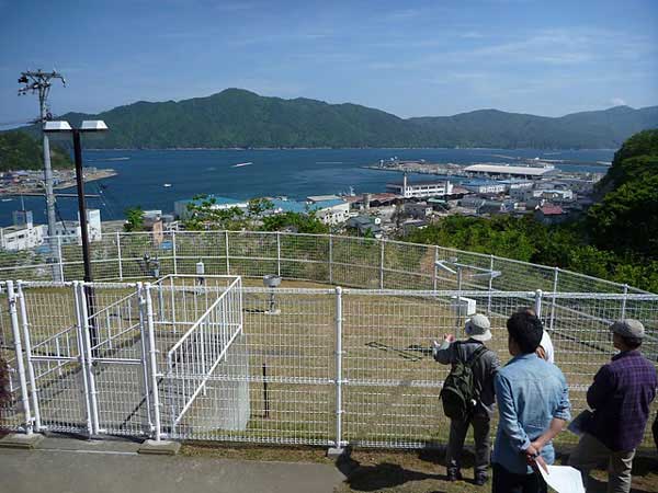 露場の見学風景