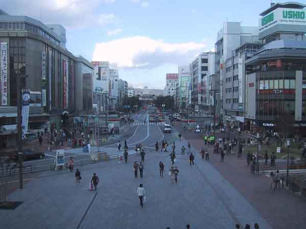 姫路駅からの姫路城