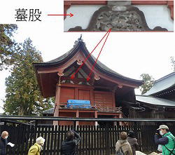 蟇股の説明を聞く