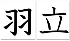 ２つの漢字
