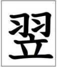二つの漢字から一つの漢字