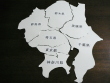 関東地方の地図パズル：白地図