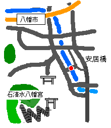 安居橋地図