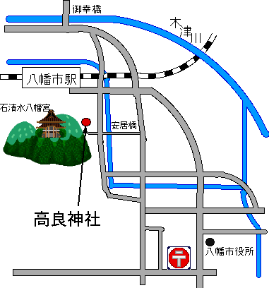 高良神社地図