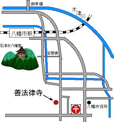石清水八幡宮地図