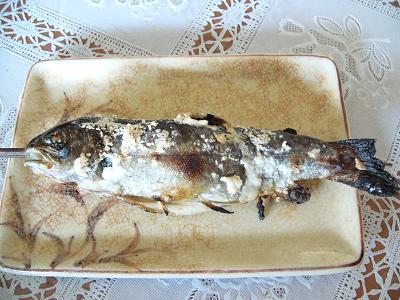 在りし日の鮎の塩焼き