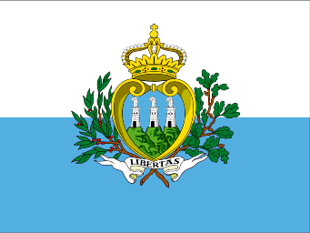 サンマリノの国旗 世界の国旗