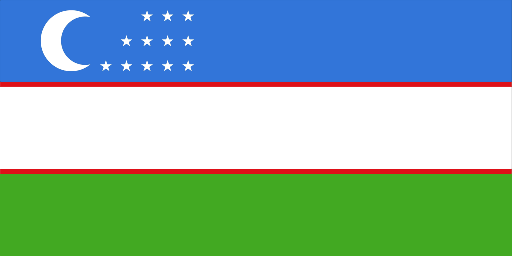 ウズベキスタンの国旗 - 世界の国旗